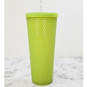 Starbucks 2023 Halloween Lemongrass GlowInTheDark Studded Iridescent Tumbler